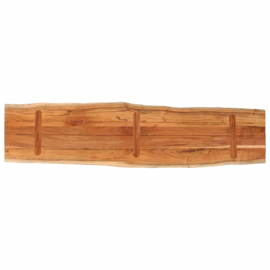 Tafelblad rechthoekig natuurlijke rand 180x40x3,8 cm acaciahout is nu te koop bij PeponiXL, paradijselijk wonen!