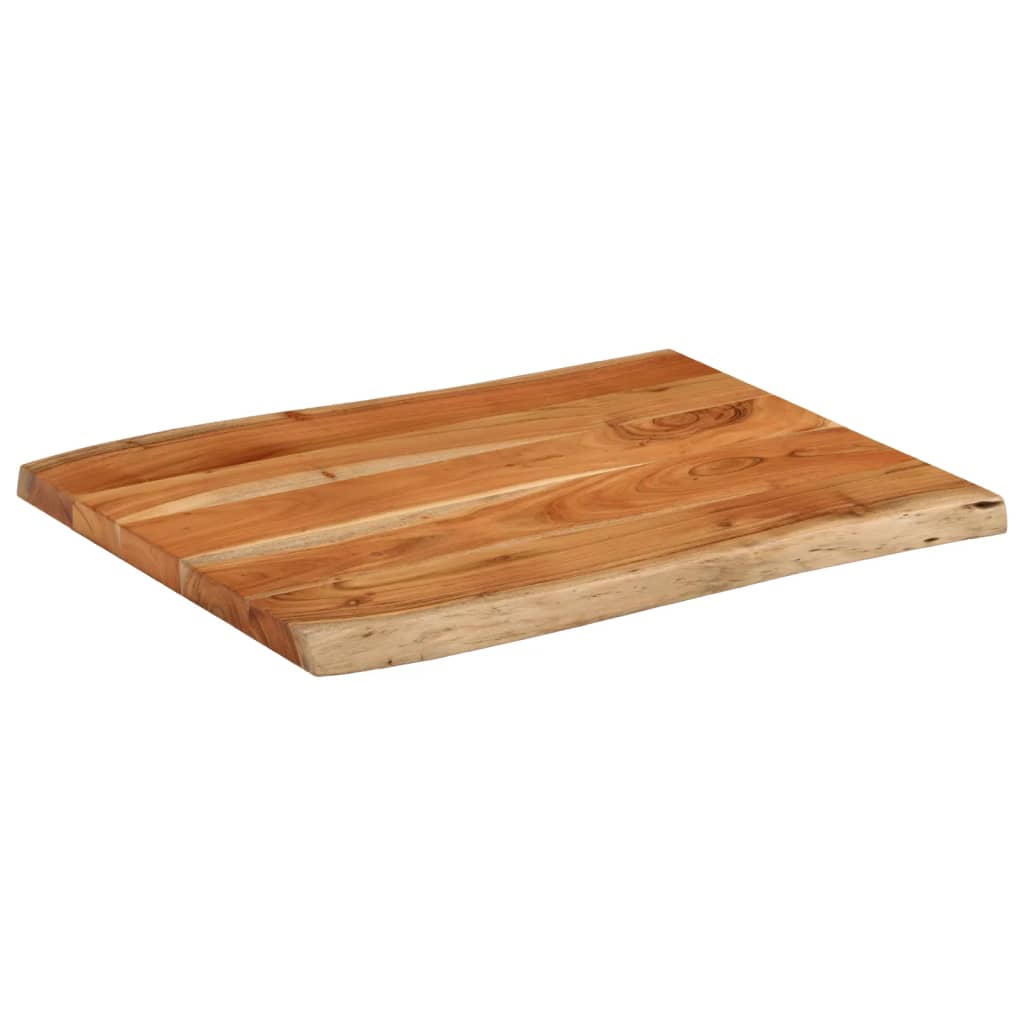 Tafelblad rechthoekig natuurlijke rand 80x60x3,8 cm acaciahout is nu te koop bij PeponiXL, paradijselijk wonen!