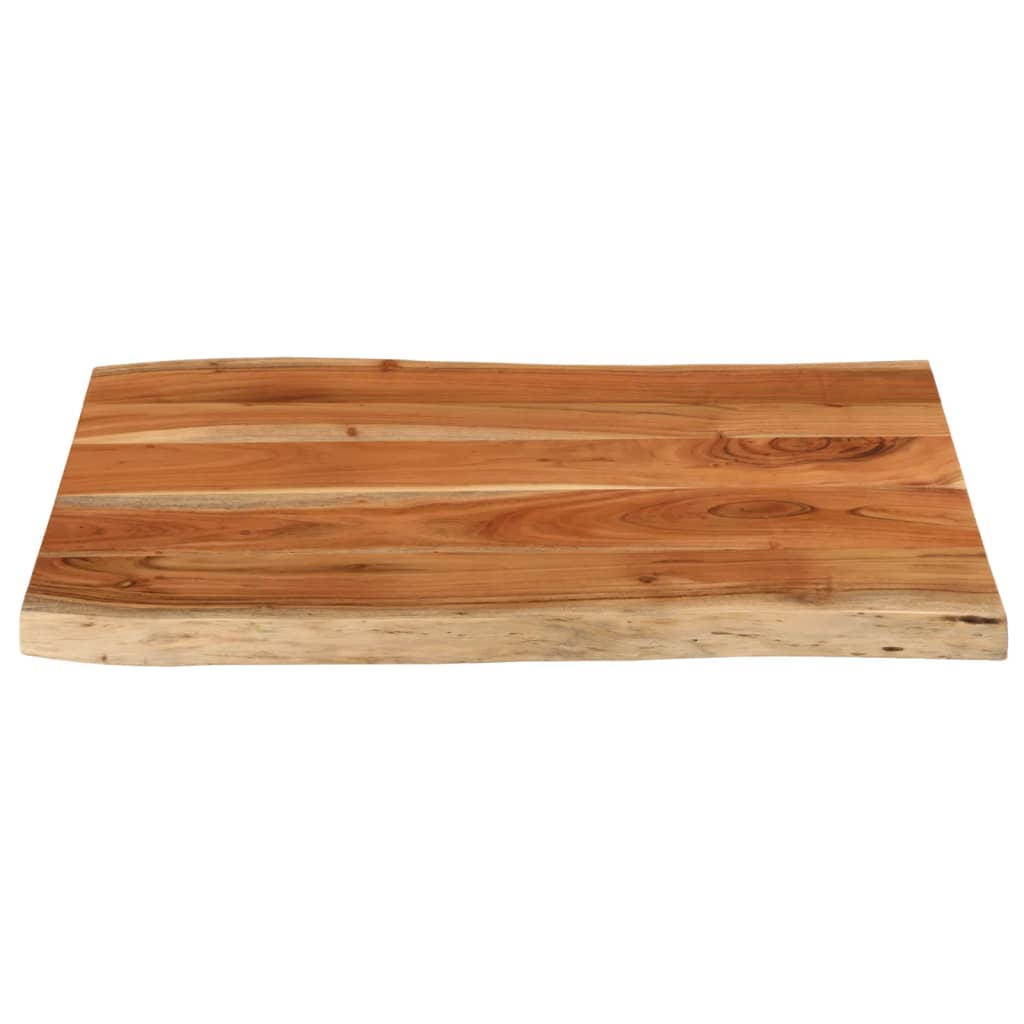 Tafelblad rechthoekig natuurlijke rand 80x60x3,8 cm acaciahout is nu te koop bij PeponiXL, paradijselijk wonen!