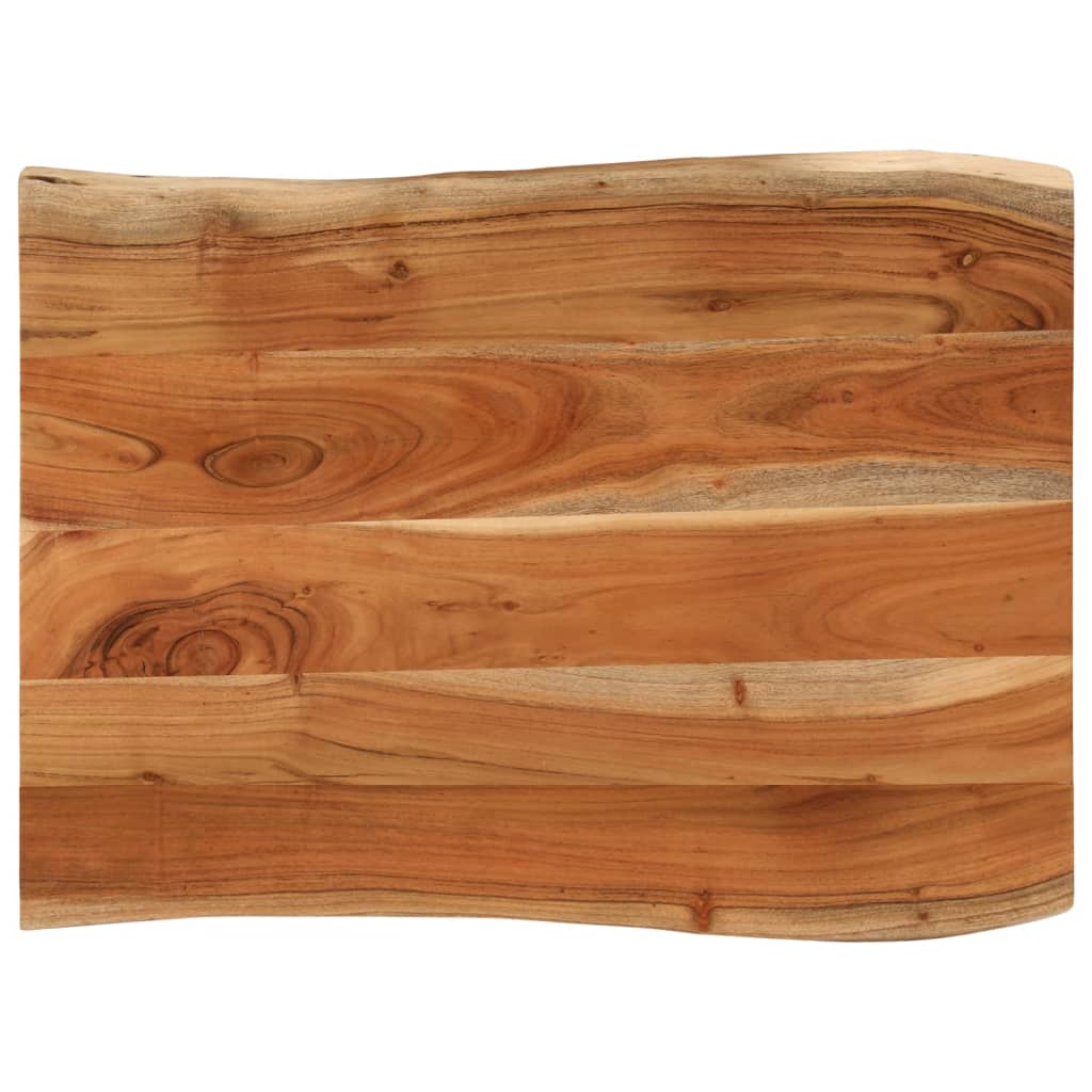 Tafelblad rechthoekig natuurlijke rand 90x60x3,8 cm acaciahout is nu te koop bij PeponiXL, paradijselijk wonen!