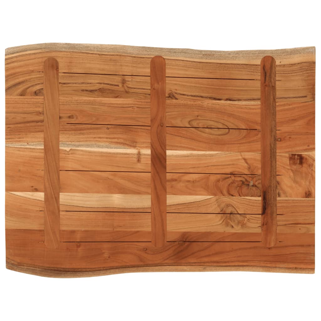 Tafelblad rechthoekig natuurlijke rand 90x60x3,8 cm acaciahout is nu te koop bij PeponiXL, paradijselijk wonen!