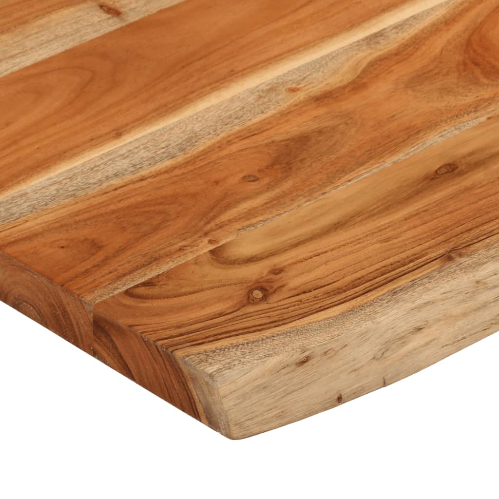 Tafelblad rechthoekig natuurlijke rand 90x60x3,8 cm acaciahout is nu te koop bij PeponiXL, paradijselijk wonen!