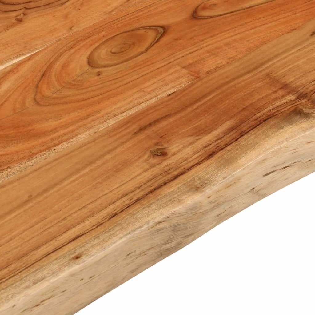 Tafelblad rechthoekig natuurlijke rand 90x60x3,8 cm acaciahout is nu te koop bij PeponiXL, paradijselijk wonen!