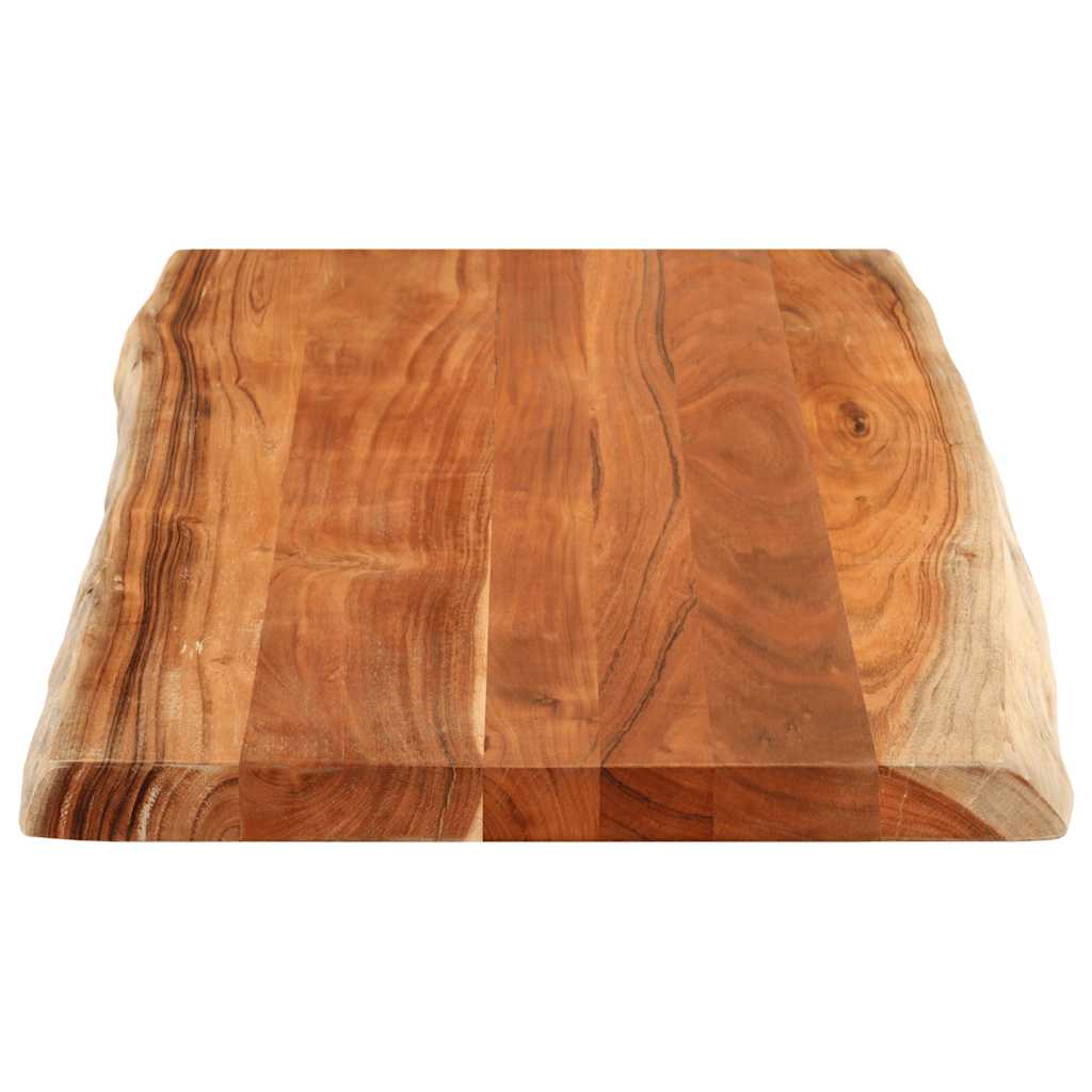 Tafelblad rechthoekig natuurlijke rand 100x60x3,8 cm acaciahout is nu te koop bij PeponiXL, paradijselijk wonen!