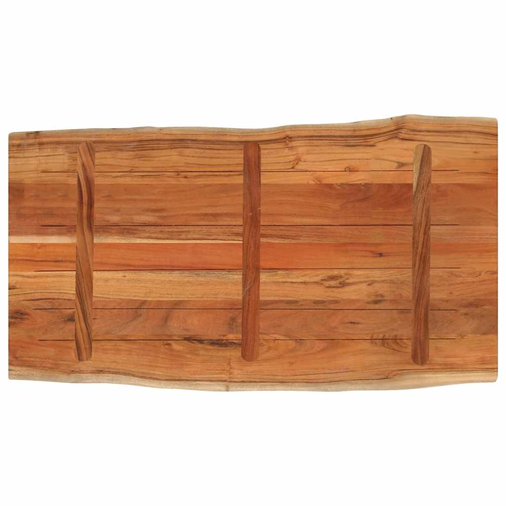 Tafelblad rechthoekig natuurlijke rand 100x60x3,8 cm acaciahout is nu te koop bij PeponiXL, paradijselijk wonen!