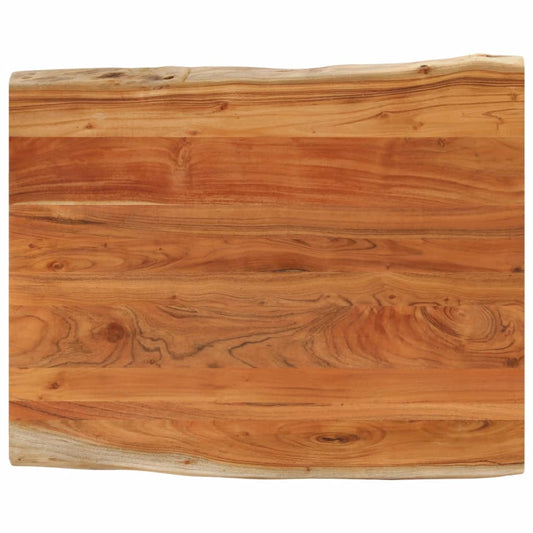 Tafelblad rechthoekig natuurlijke rand 90x80x3,8 cm acaciahout is nu te koop bij PeponiXL, paradijselijk wonen!