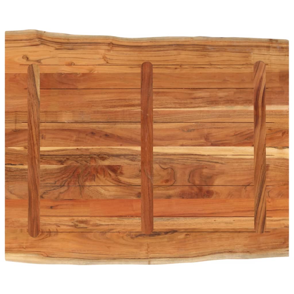 Tafelblad rechthoekig natuurlijke rand 110x80x3,8 cm acaciahout is nu te koop bij PeponiXL, paradijselijk wonen!