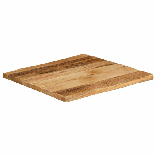 Tafelblad met natuurlijke rand 40x40x2,5 cm massief mangohout is nu te koop bij PeponiXL, paradijselijk wonen!