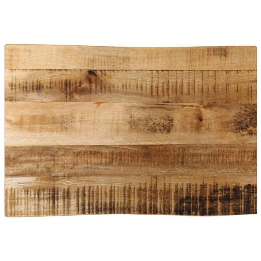 Tafelblad met natuurlijke rand 50x40x2,5 cm massief mangohout is nu te koop bij PeponiXL, paradijselijk wonen!