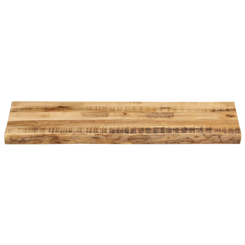 Tafelblad met natuurlijke rand 80x40x2,5 cm massief mangohout is nu te koop bij PeponiXL, paradijselijk wonen!