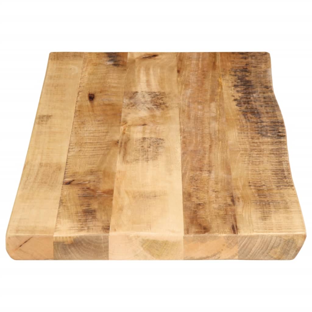 Tafelblad met natuurlijke rand 80x40x2,5 cm massief mangohout is nu te koop bij PeponiXL, paradijselijk wonen!