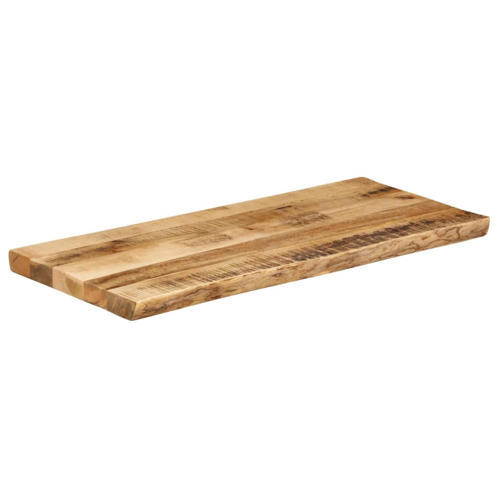 Tafelblad met natuurlijke rand 100x40x2,5 cm massief mangohout is nu te koop bij PeponiXL, paradijselijk wonen!