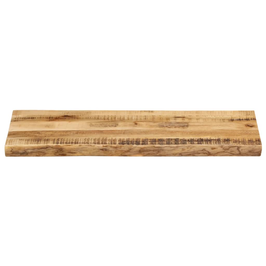 Tafelblad met natuurlijke rand 100x40x2,5 cm massief mangohout is nu te koop bij PeponiXL, paradijselijk wonen!