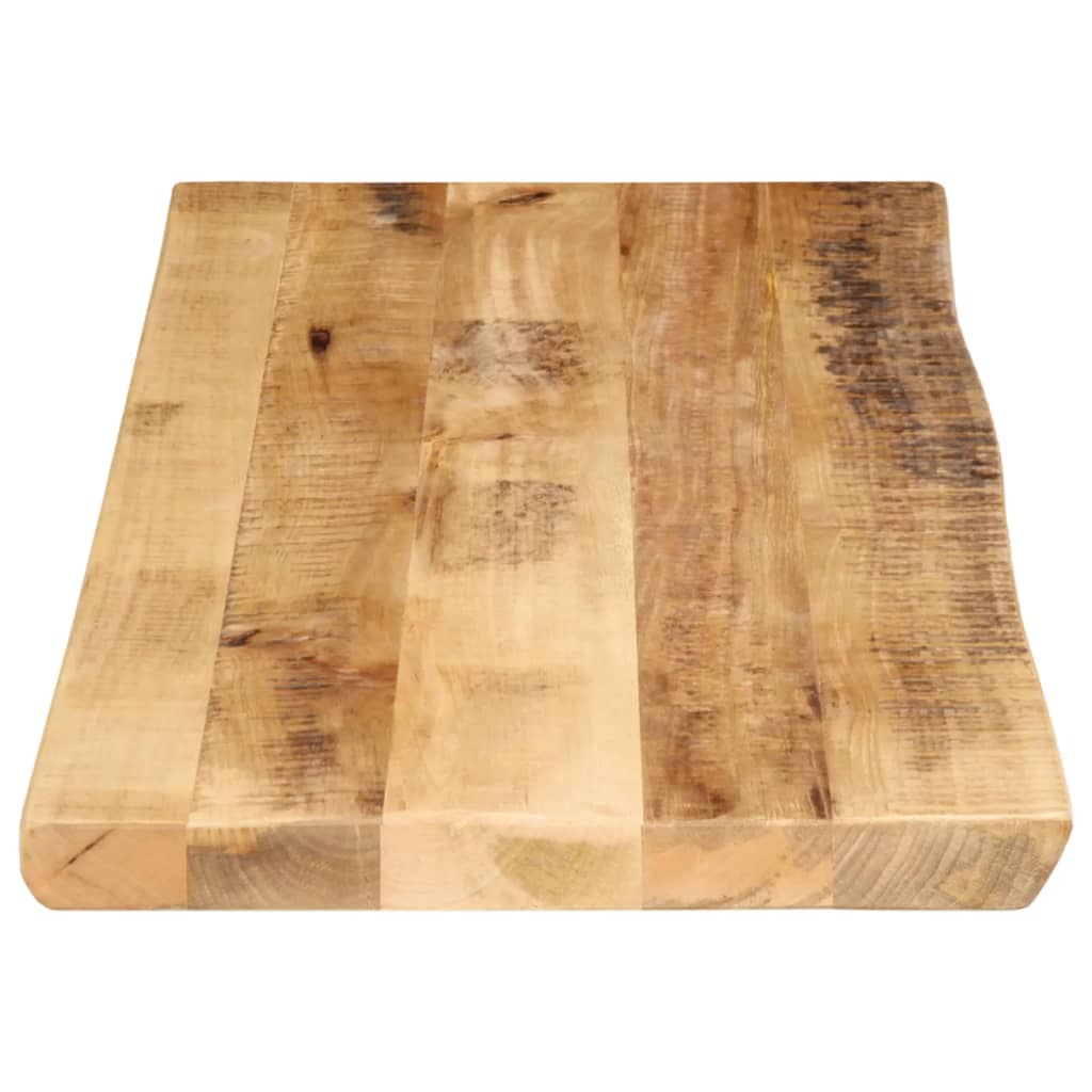 Tafelblad met natuurlijke rand 100x40x2,5 cm massief mangohout is nu te koop bij PeponiXL, paradijselijk wonen!