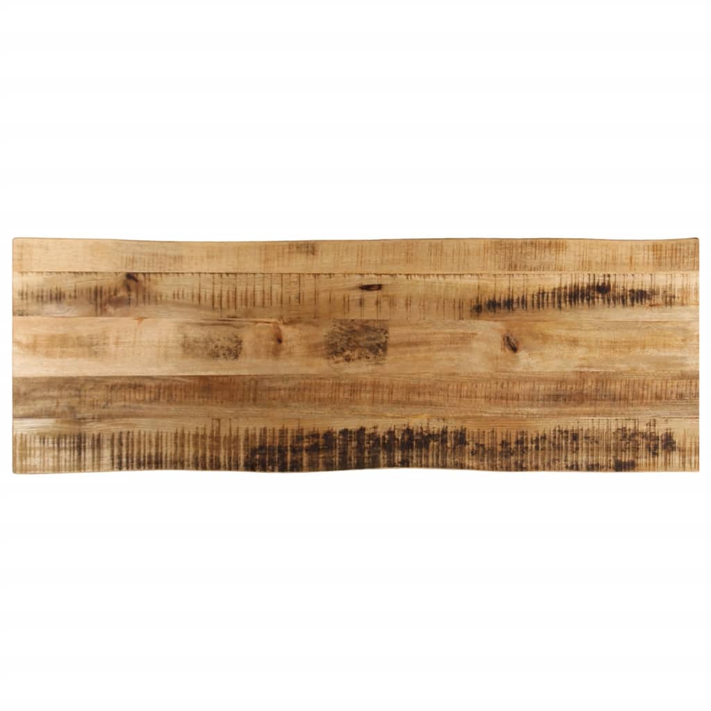 Tafelblad met natuurlijke rand 140x40x2,5 cm massief mangohout is nu te koop bij PeponiXL, paradijselijk wonen!