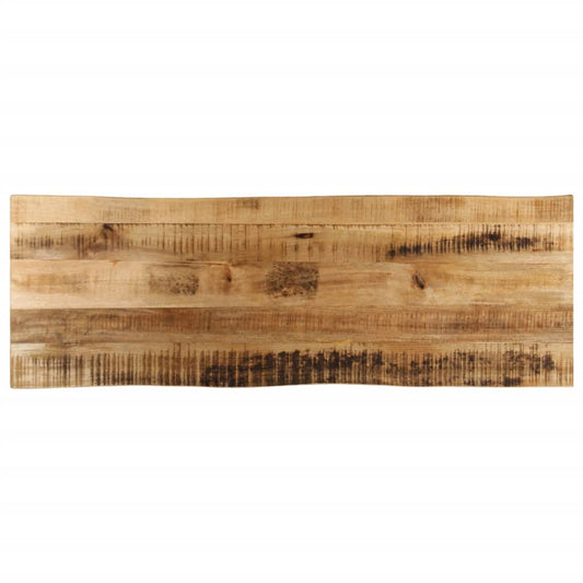 Tafelblad met natuurlijke rand 140x40x2,5 cm massief mangohout is nu te koop bij PeponiXL, paradijselijk wonen!