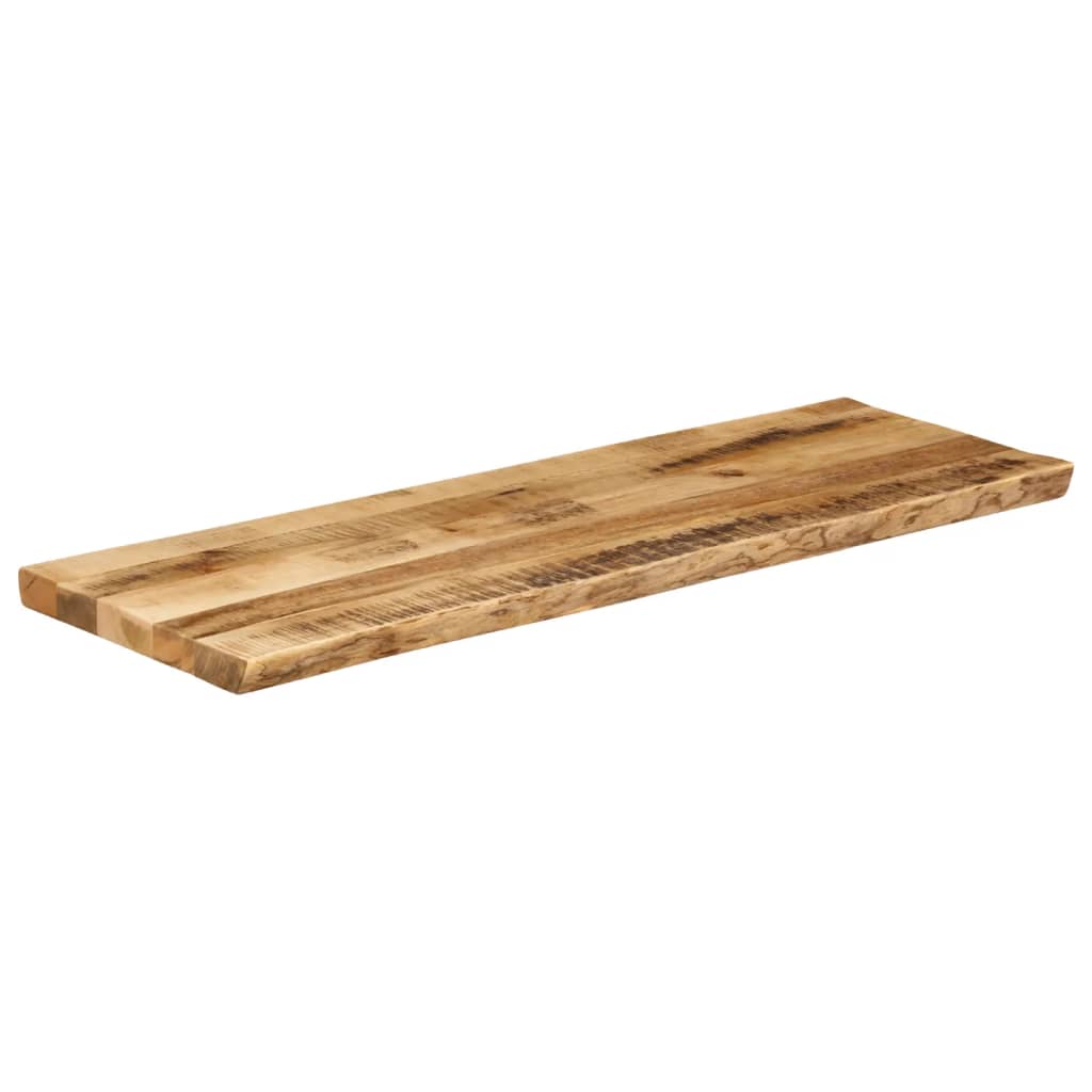 Tafelblad met natuurlijke rand 140x40x2,5 cm massief mangohout is nu te koop bij PeponiXL, paradijselijk wonen!