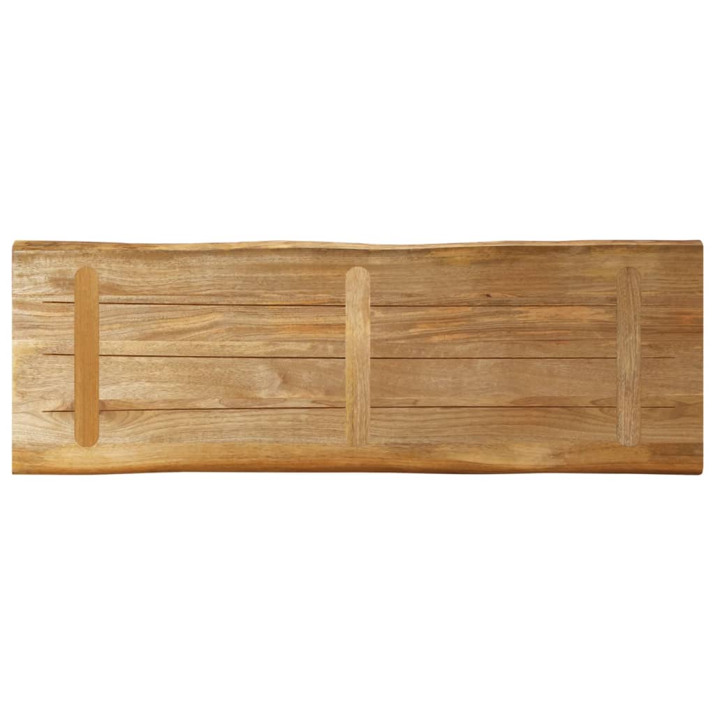 Tafelblad met natuurlijke rand 140x40x2,5 cm massief mangohout is nu te koop bij PeponiXL, paradijselijk wonen!