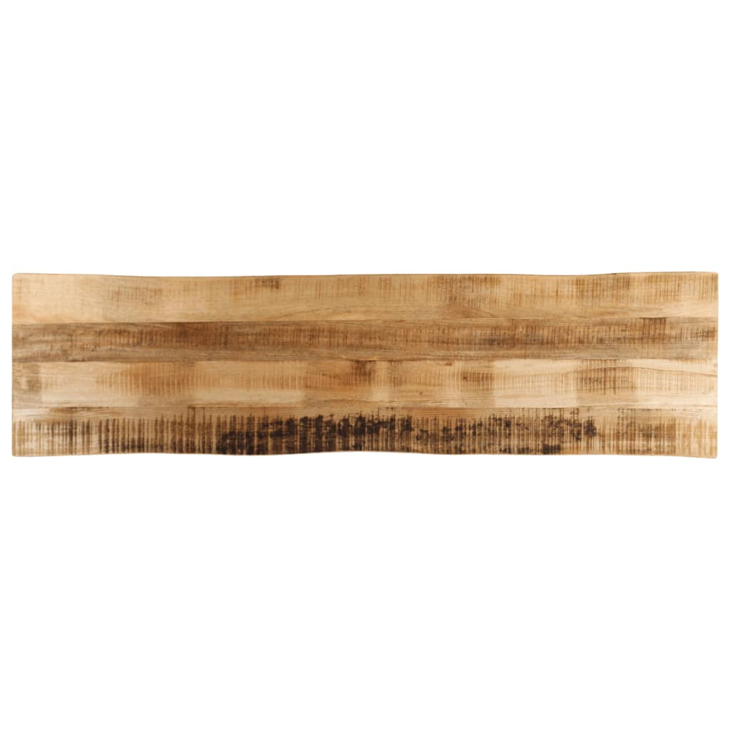 Tafelblad met natuurlijke rand 180x40x2,5 cm massief mangohout is nu te koop bij PeponiXL, paradijselijk wonen!