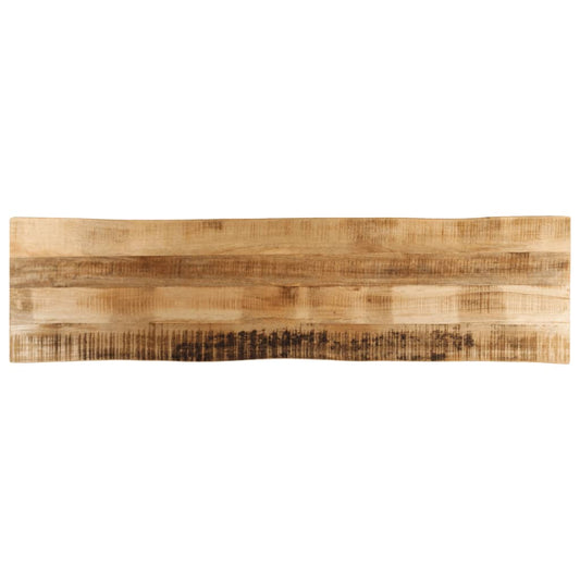Tafelblad met natuurlijke rand 180x40x2,5 cm massief mangohout is nu te koop bij PeponiXL, paradijselijk wonen!