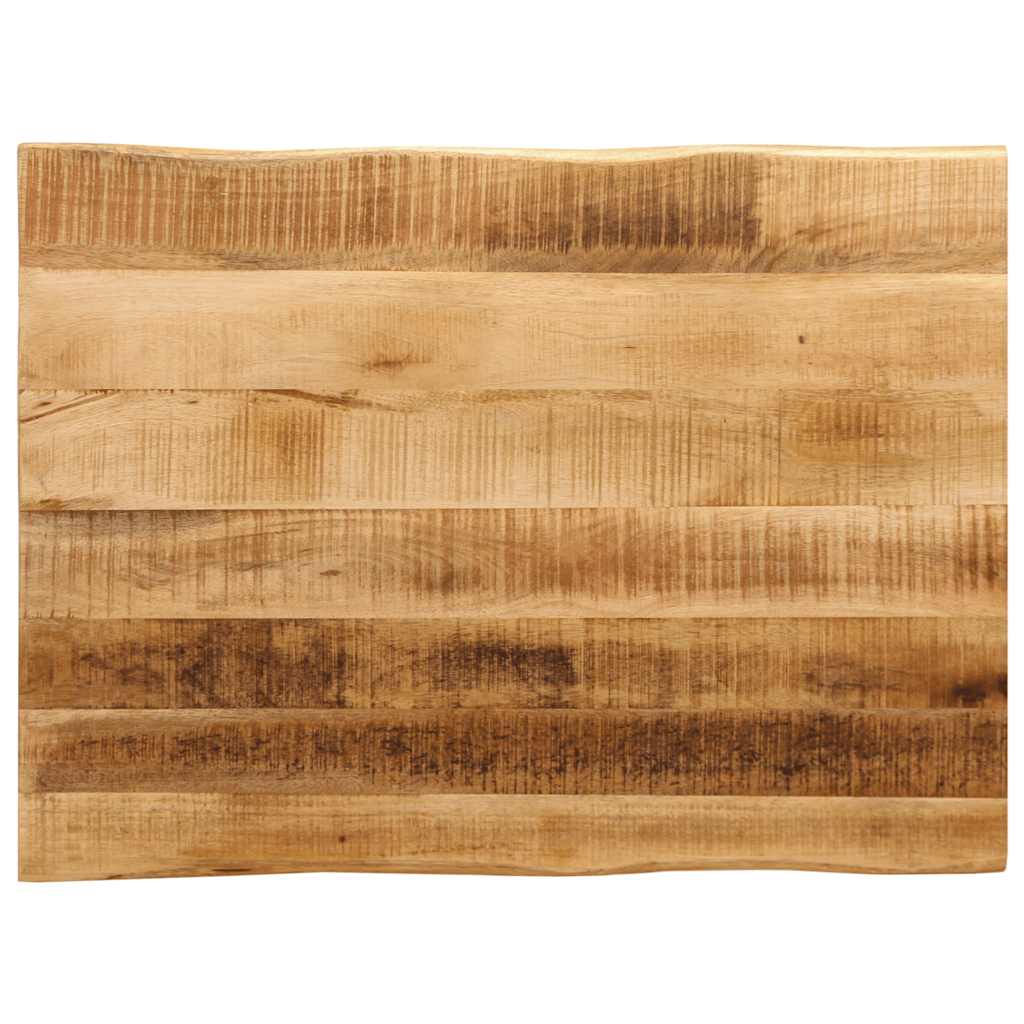 Tafelblad met natuurlijke rand 80x60x2,5 cm massief mangohout is nu te koop bij PeponiXL, paradijselijk wonen!