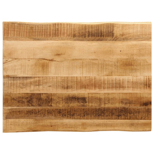 Tafelblad met natuurlijke rand 80x60x2,5 cm massief mangohout is nu te koop bij PeponiXL, paradijselijk wonen!