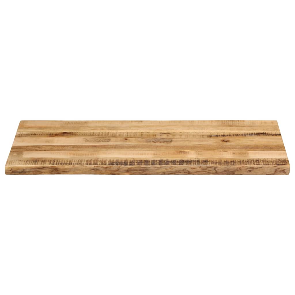 Tafelblad met natuurlijke rand 100x60x2,5 cm massief mangohout is nu te koop bij PeponiXL, paradijselijk wonen!