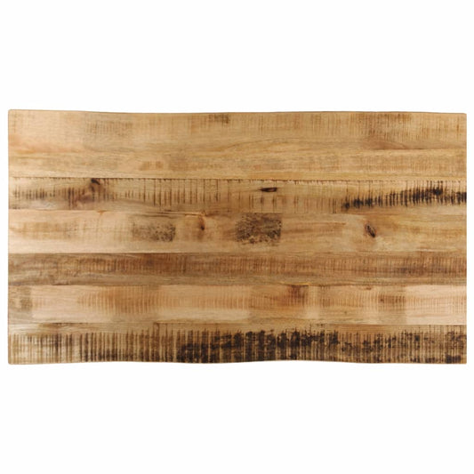Tafelblad met natuurlijke rand 110x60x2,5 cm massief mangohout is nu te koop bij PeponiXL, paradijselijk wonen!