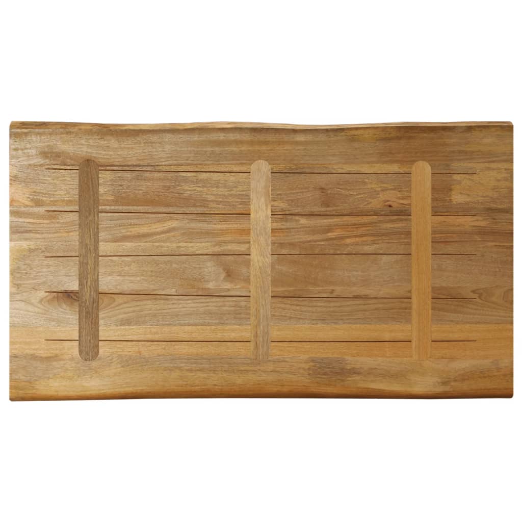 Tafelblad met natuurlijke rand 110x60x2,5 cm massief mangohout is nu te koop bij PeponiXL, paradijselijk wonen!
