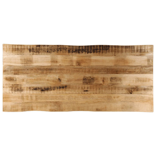 Tafelblad met natuurlijke rand 140x60x2,5 cm massief mangohout is nu te koop bij PeponiXL, paradijselijk wonen!