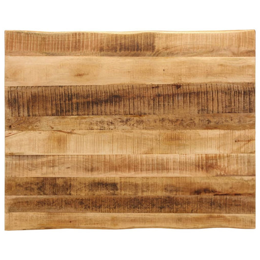Tafelblad met natuurlijke rand 90x80x2,5 cm massief mangohout is nu te koop bij PeponiXL, paradijselijk wonen!