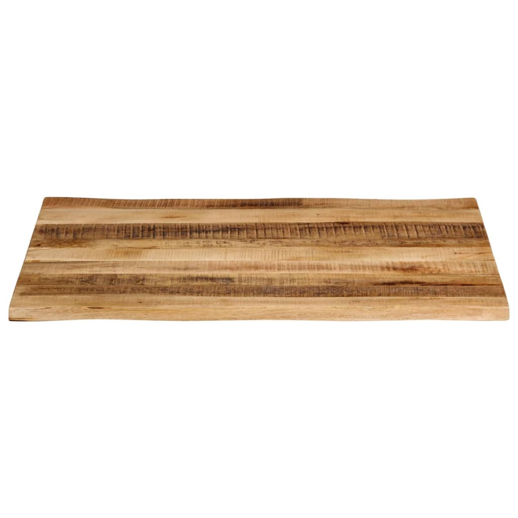 Tafelblad met natuurlijke rand 100x80x2,5 cm massief mangohout is nu te koop bij PeponiXL, paradijselijk wonen!