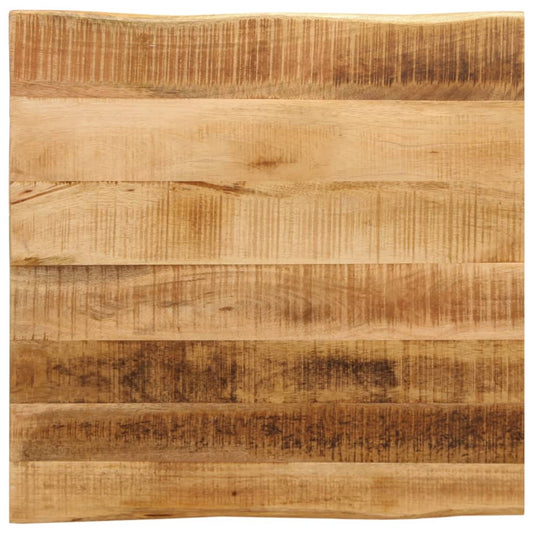 Tafelblad met natuurlijke rand 40x40x3,8 cm massief mangohout is nu te koop bij PeponiXL, paradijselijk wonen!