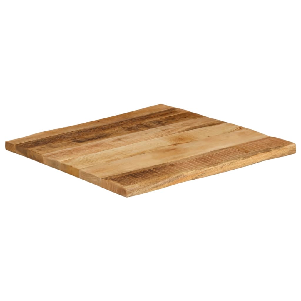 Tafelblad met natuurlijke rand 40x40x3,8 cm massief mangohout is nu te koop bij PeponiXL, paradijselijk wonen!