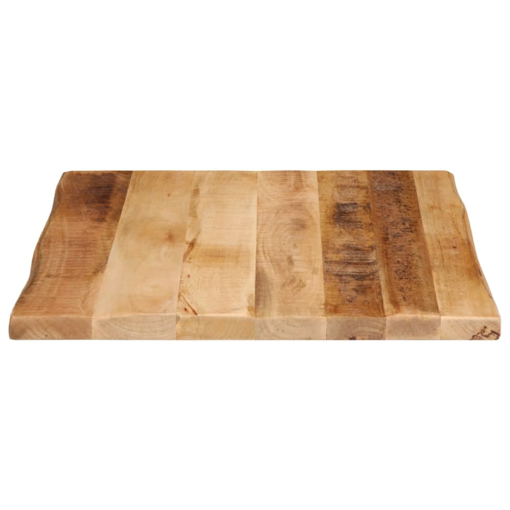 Tafelblad met natuurlijke rand 40x40x3,8 cm massief mangohout is nu te koop bij PeponiXL, paradijselijk wonen!