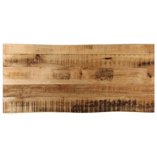 Tafelblad met natuurlijke rand 80x40x3,8 cm massief mangohout is nu te koop bij PeponiXL, paradijselijk wonen!
