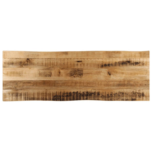 Tafelblad met natuurlijke rand 120x40x3,8 cm massief mangohout is nu te koop bij PeponiXL, paradijselijk wonen!