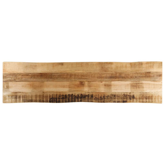Tafelblad met natuurlijke rand 160x40x3,8 cm massief mangohout is nu te koop bij PeponiXL, paradijselijk wonen!