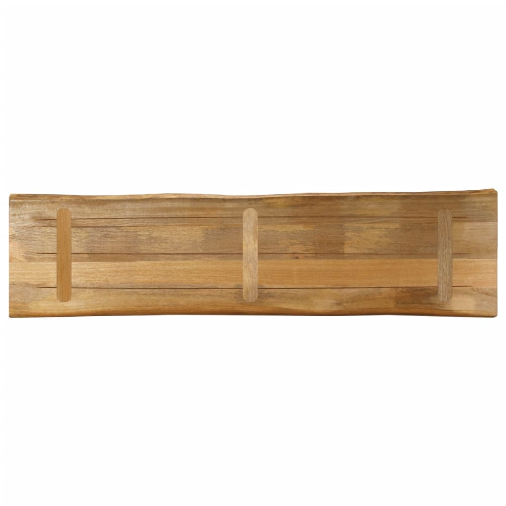 Tafelblad met natuurlijke rand 160x40x3,8 cm massief mangohout is nu te koop bij PeponiXL, paradijselijk wonen!