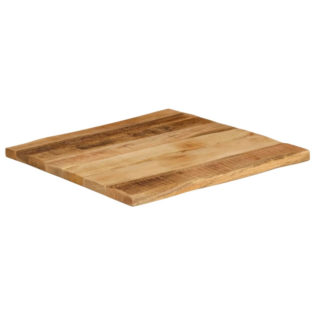 Tafelblad met natuurlijke rand 60x60x3,8 cm massief mangohout is nu te koop bij PeponiXL, paradijselijk wonen!