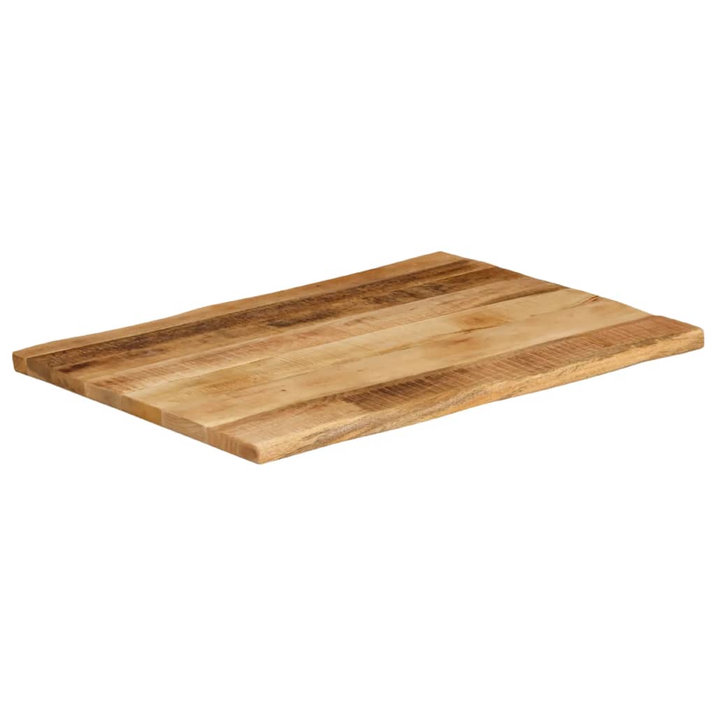 Tafelblad met natuurlijke rand 70x60x3,8 cm massief mangohout is nu te koop bij PeponiXL, paradijselijk wonen!