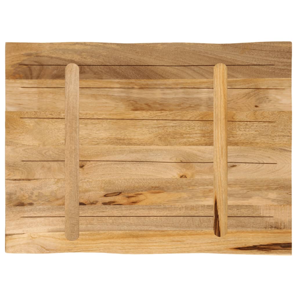 Tafelblad met natuurlijke rand 70x60x3,8 cm massief mangohout is nu te koop bij PeponiXL, paradijselijk wonen!