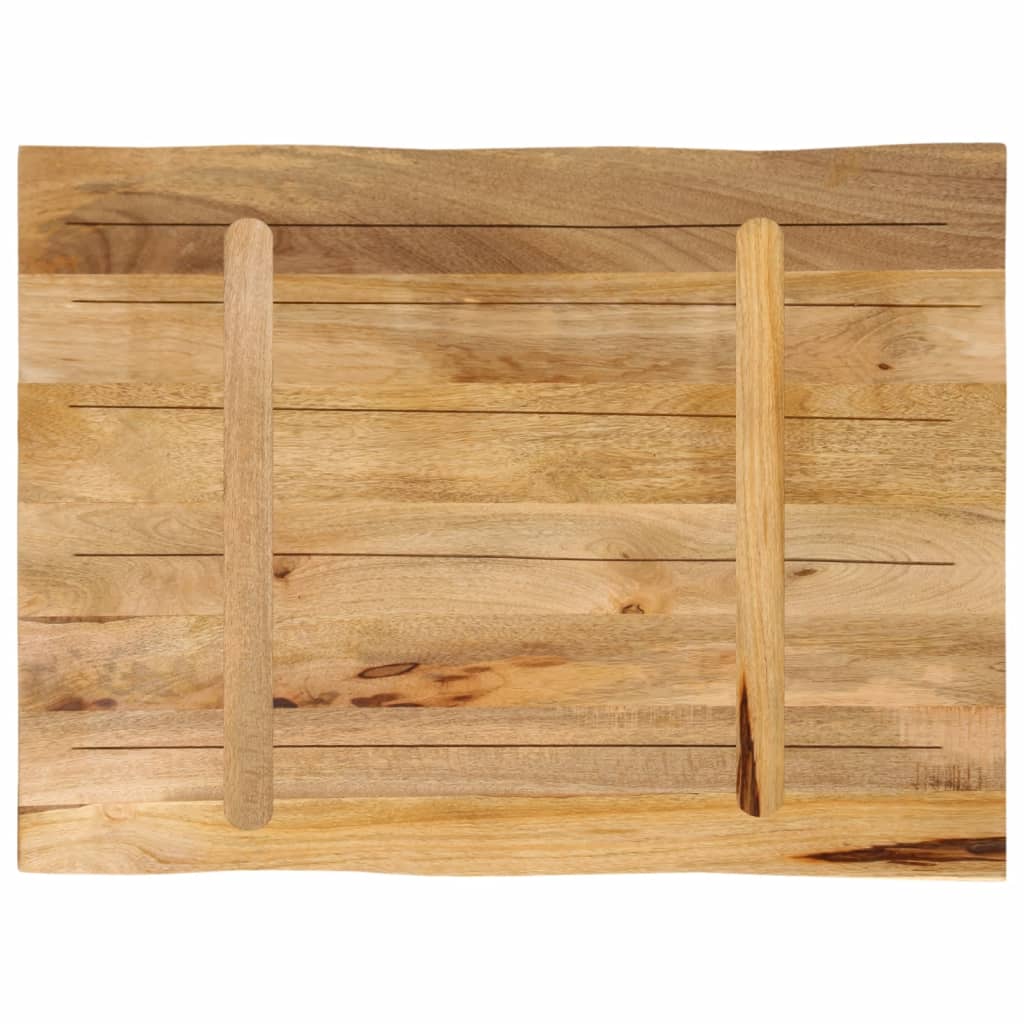 Tafelblad met natuurlijke rand 80x60x3,8 cm massief mangohout is nu te koop bij PeponiXL, paradijselijk wonen!