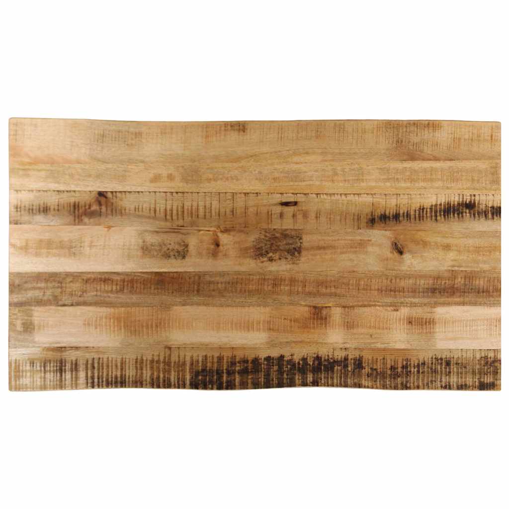 Tafelblad met natuurlijke rand 100x60x3,8 cm massief mangohout is nu te koop bij PeponiXL, paradijselijk wonen!