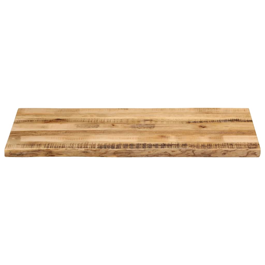 Tafelblad met natuurlijke rand 100x60x3,8 cm massief mangohout is nu te koop bij PeponiXL, paradijselijk wonen!