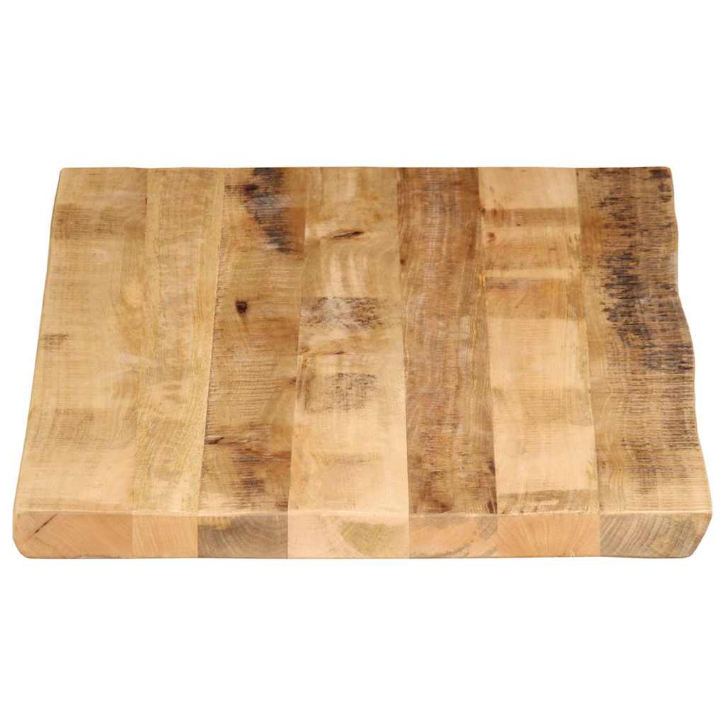 Tafelblad met natuurlijke rand 100x60x3,8 cm massief mangohout is nu te koop bij PeponiXL, paradijselijk wonen!