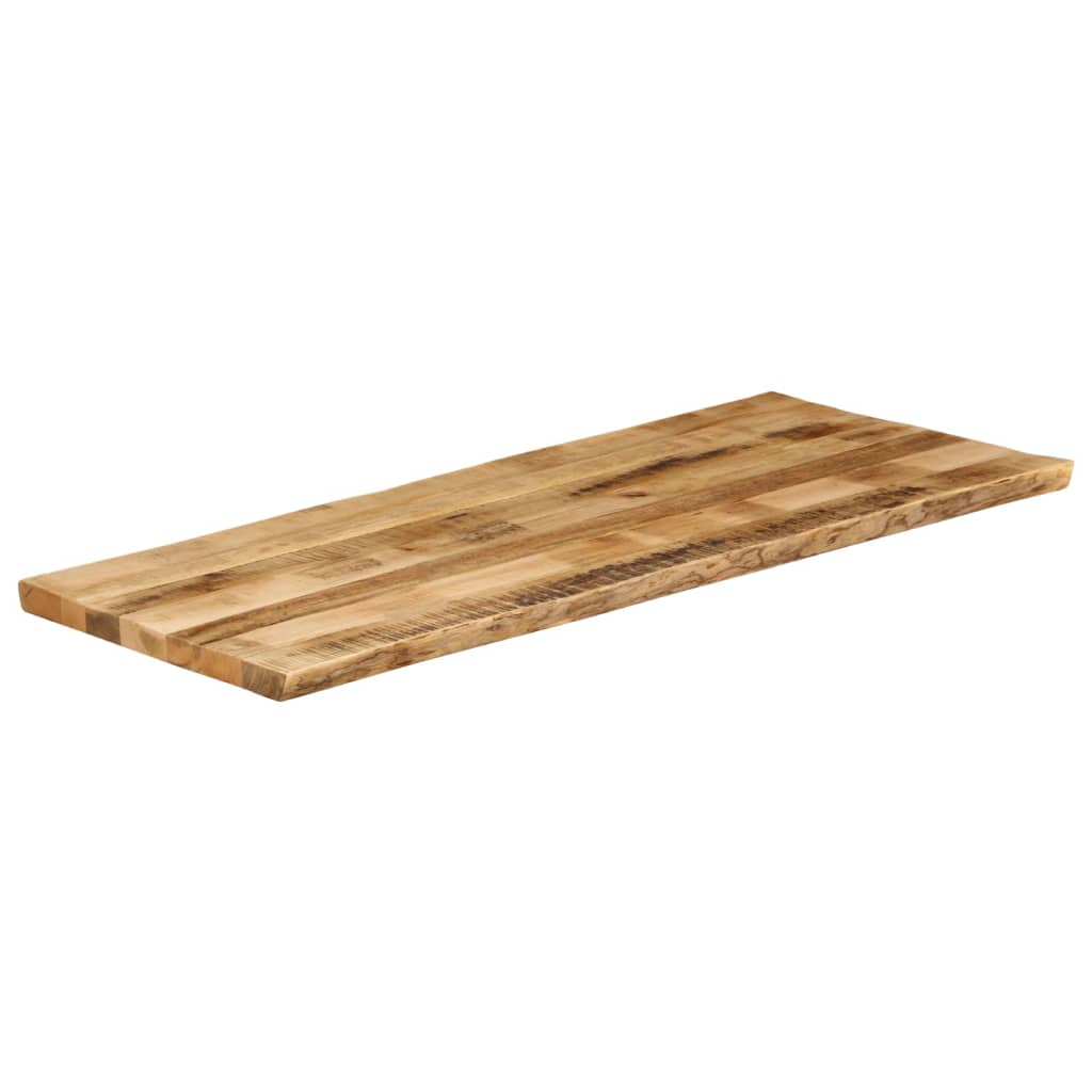 Tafelblad met natuurlijke rand 140x60x3,8 cm massief mangohout is nu te koop bij PeponiXL, paradijselijk wonen!