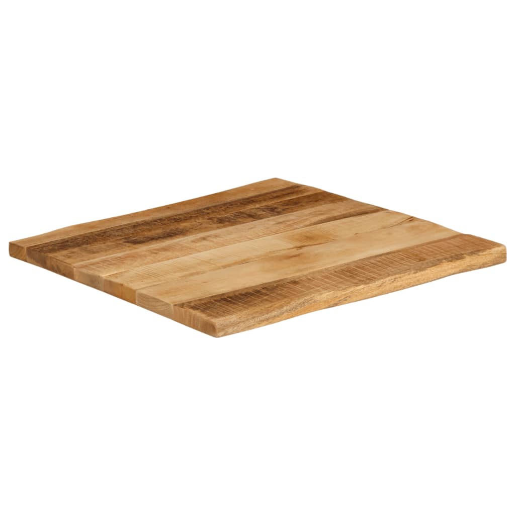 Tafelblad met natuurlijke rand 80x80x3,8 cm massief mangohout is nu te koop bij PeponiXL, paradijselijk wonen!