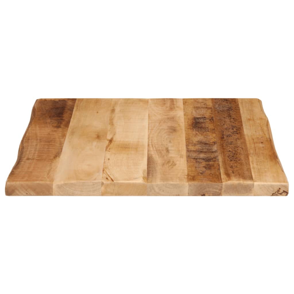 Tafelblad met natuurlijke rand 80x80x3,8 cm massief mangohout is nu te koop bij PeponiXL, paradijselijk wonen!