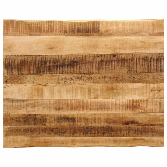 Tafelblad met natuurlijke rand 100x80x3,8 cm massief mangohout is nu te koop bij PeponiXL, paradijselijk wonen!
